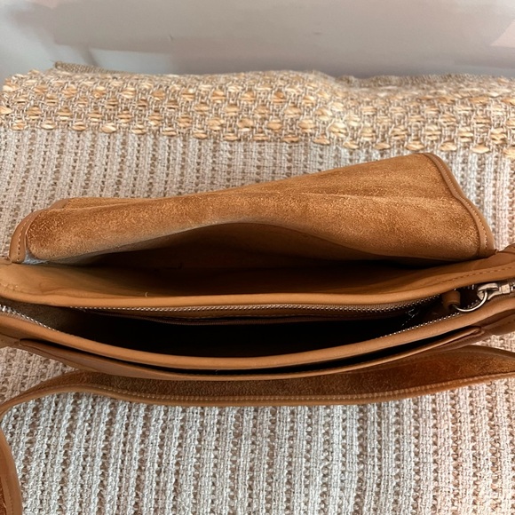 Tan Leather Saddle Bag Vintage coach - Picture 4 of 8